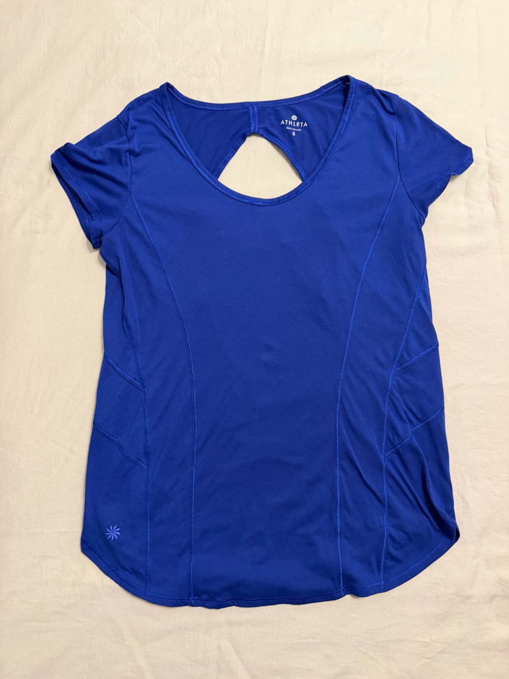 Athleta Short Sleeve Top Size S Blue